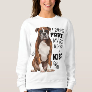 Sweatshirt Chien de boxe Funny pour Chien Maman Chien Papa Am