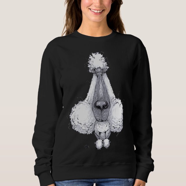 Sweatshirt Chien de caniche (Devant)