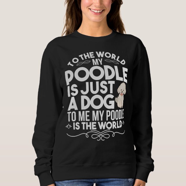 Sweatshirt Chien de caniche (Devant)