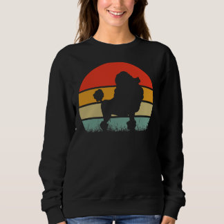 Sweatshirt Chien de caniche Vintage rétro