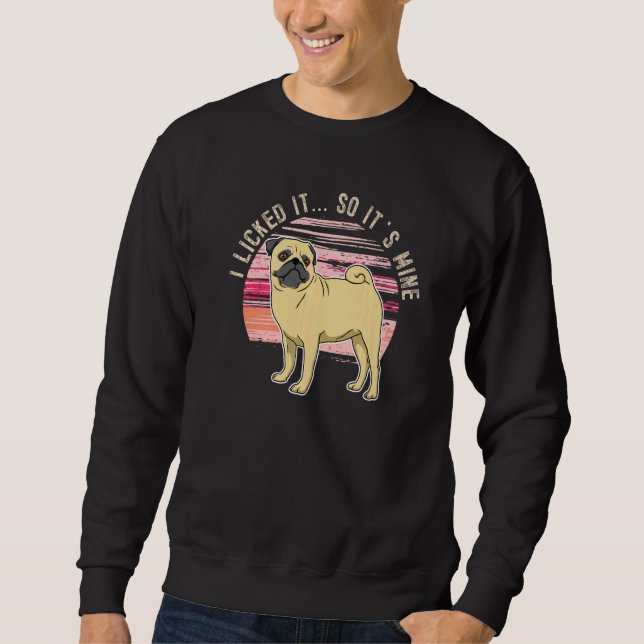Sweatshirt Chien de carlin Vintage 8 (Devant)