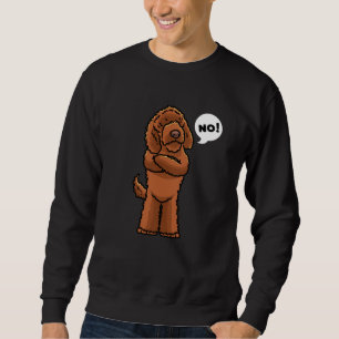 Sweatshirt Chien de Chien de Barbet têtu drôle
