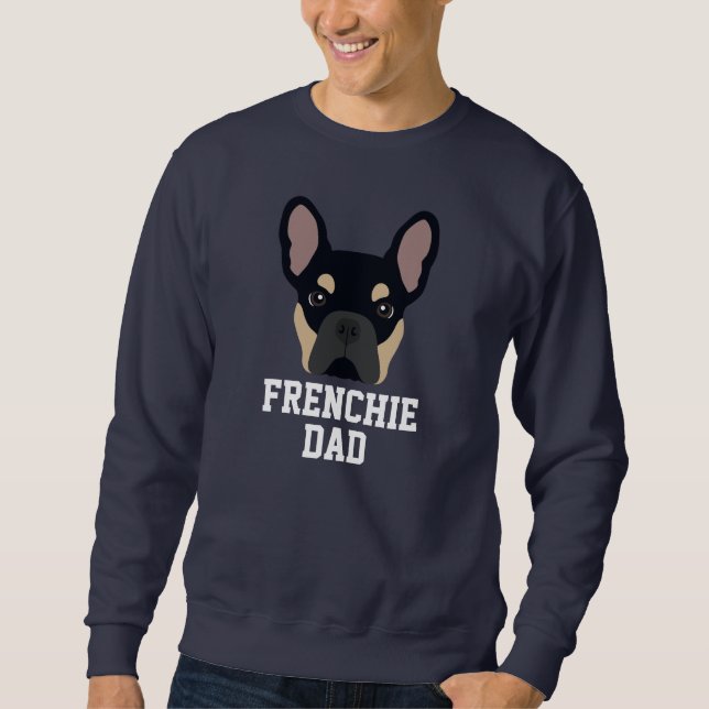 Sweatshirt Chien de Chien de Chien de France Noir et Tan (Devant)