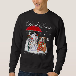 Sweatshirt Chien de Chien de Père Noël Noël Snowman Xmas P