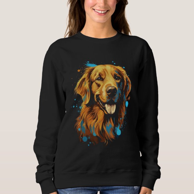 Sweatshirt Chien de chiot d'or (Devant)