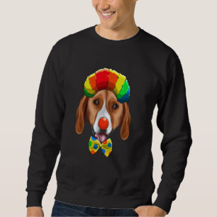 Sweatshirt Chien de cirque américain Foxhound Clown