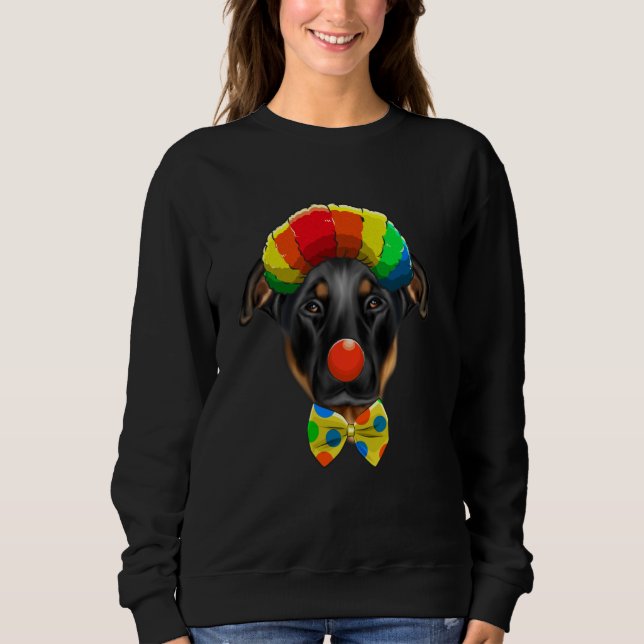 Sweatshirt Chien de cirque de Beauceron clown (Devant)