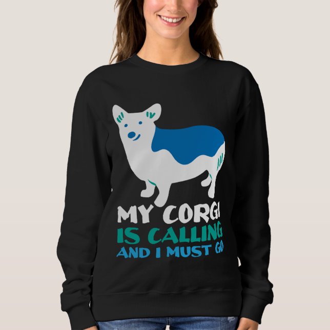 Sweatshirt Chien de Corgi 1044 (Devant)