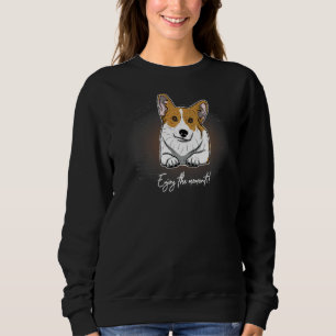 Sweatshirt Chien de Corgi gallois Vintage 85