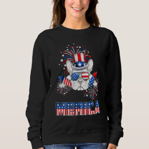 Sweatshirt Chien de France Merica Firework 4 juillet Hommes G