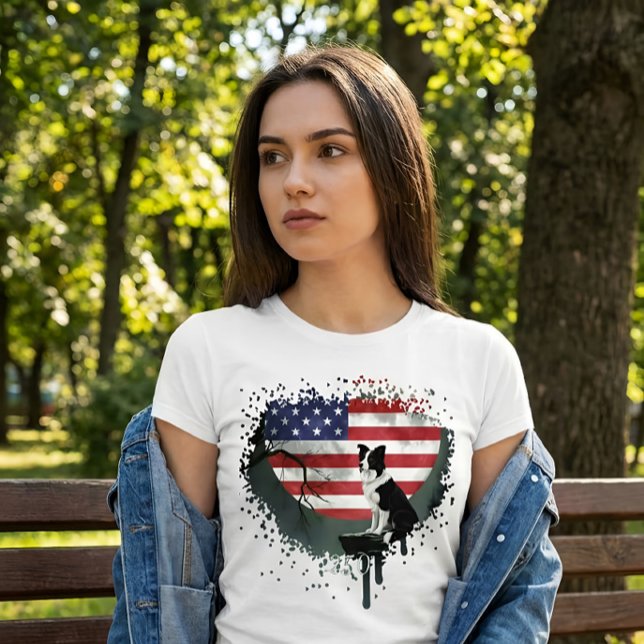 Sweatshirt Chien de garde américain - Colley de frontière (Créateur téléchargé)