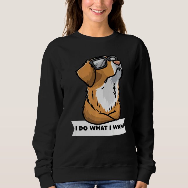 Sweatshirt Chien de la Nouvelle-Écosse pour la recherche de c (Devant)