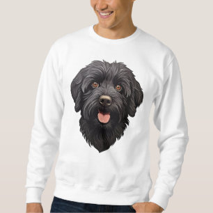 Sweatshirt Chien de Labradoodle noir