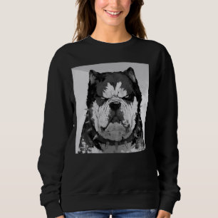 Sweatshirt chien de mauvaise humeur, chien drôle