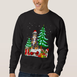 Sweatshirt Chien de montagne bernois portant un chapeau de No