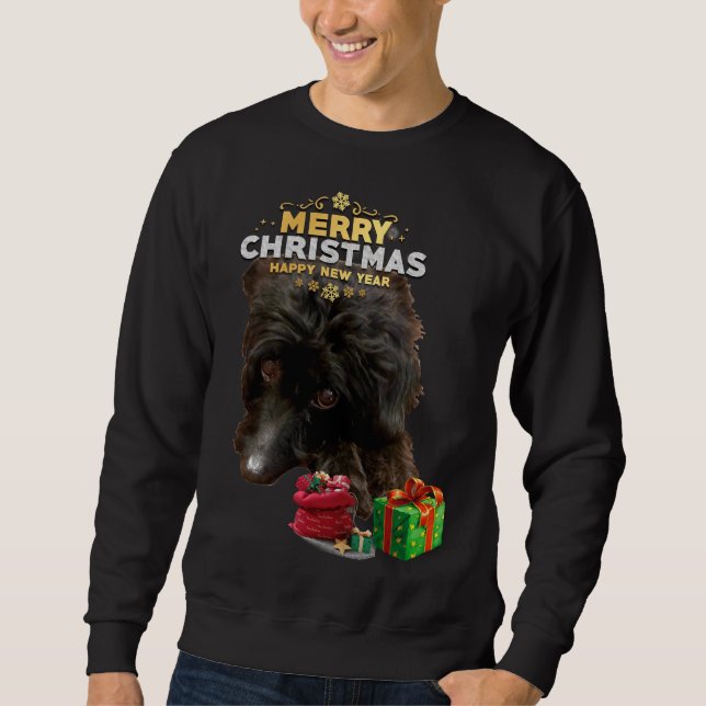 Sweatshirt Chien de Noël Doodle (Devant)