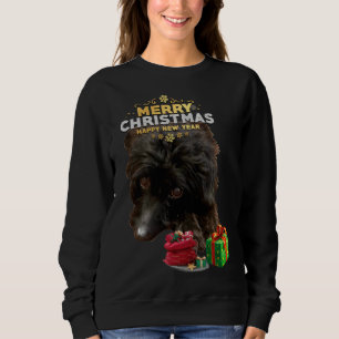 Sweatshirt Chien de Noël Doodle
