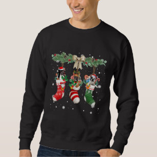 Sweatshirt Chien De Noël En Chaussettes De Noël