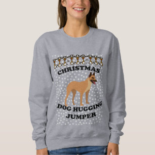Sweatshirt Chien de Noël Malinois belge accolé