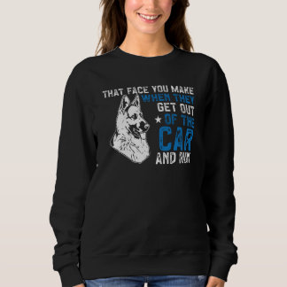 Sweatshirt Chien de police K9 Ligne bleue Sortez de la voitur