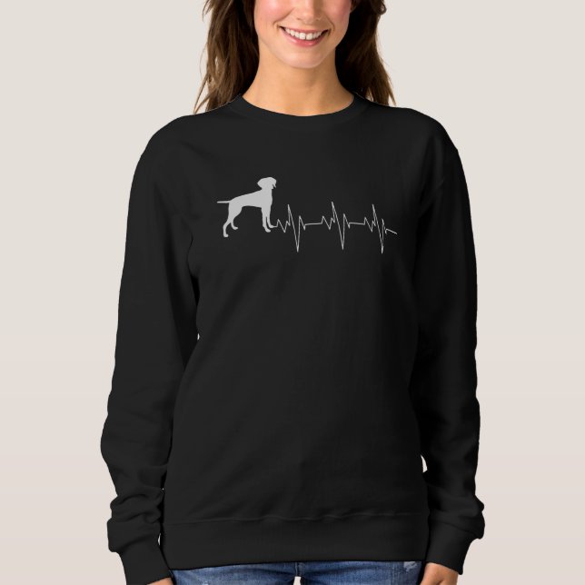 Sweatshirt Chien de race hongroise Vizsla (Devant)