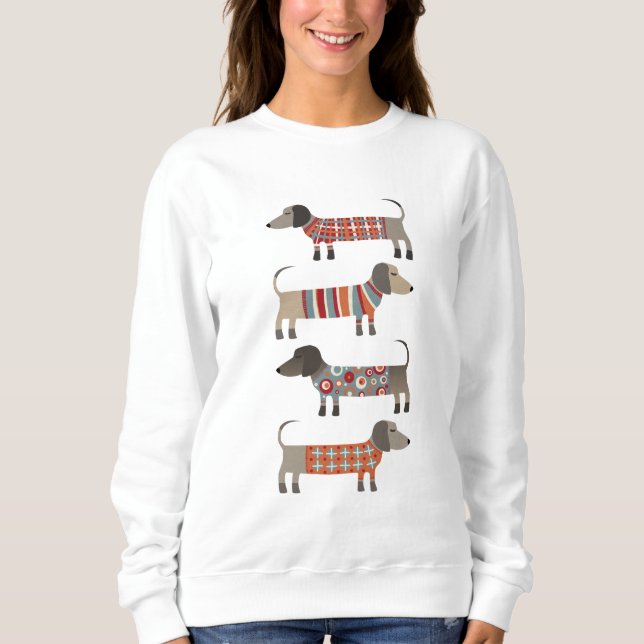 Sweatshirt Chien de saucisse Dachshund (Devant)