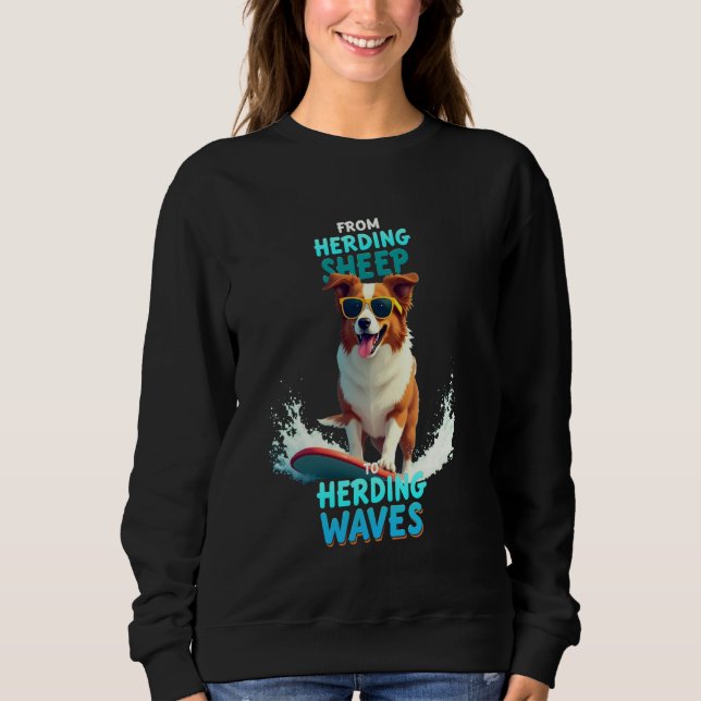 Sweatshirt Chien de surf australien cool (Devant)