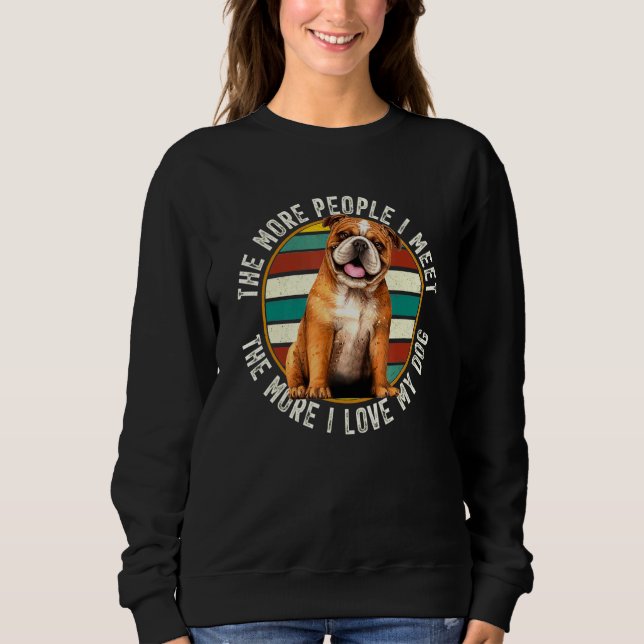 Sweatshirt Chien de taule Vintage classique (Devant)