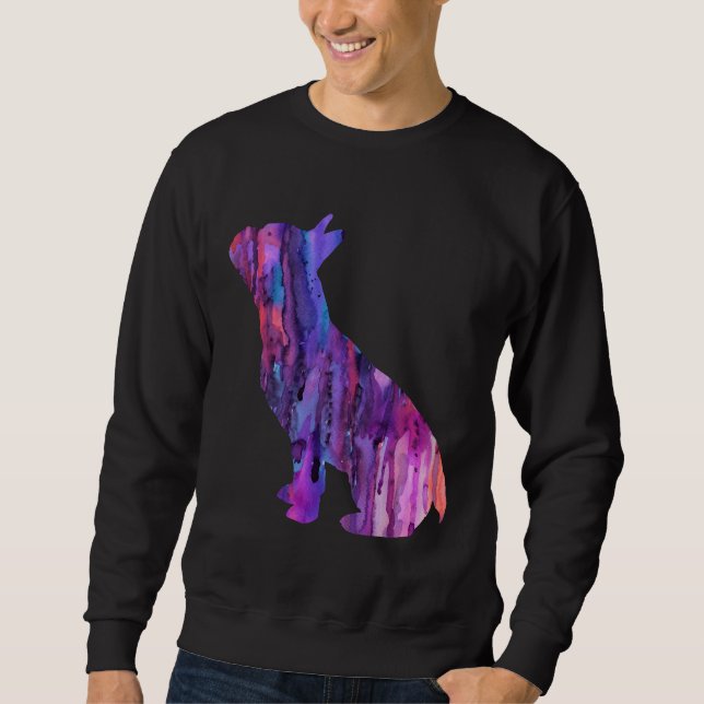 Sweatshirt Chien de taureau français 80 (Devant)