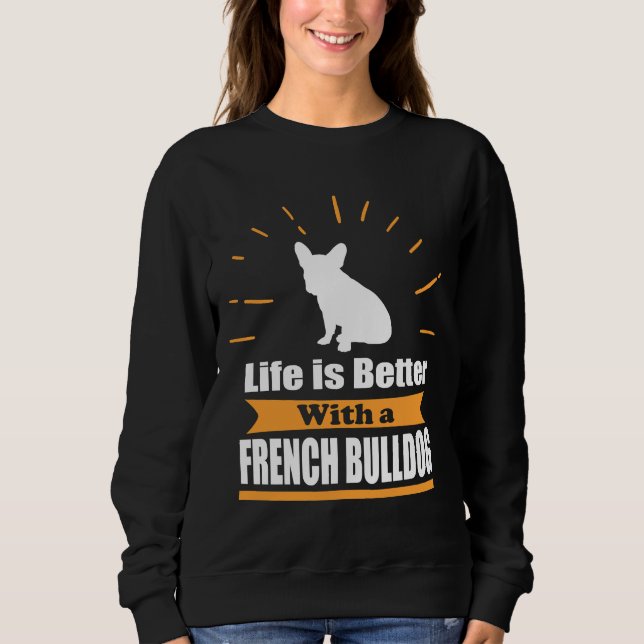 Sweatshirt Chien de taureau français 89 (Devant)