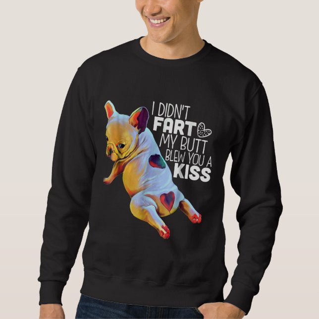 Sweatshirt Chien de taureaux français amusant (Devant)