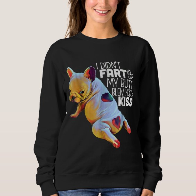 Sweatshirt Chien de taureaux français amusant (Devant)