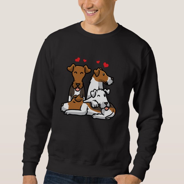 Sweatshirt Chien de Terrier Fox Wire (Devant)