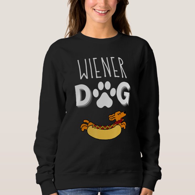 Sweatshirt Chien de Vienne Chien Saucisse Dachshund Dackel Te (Devant)