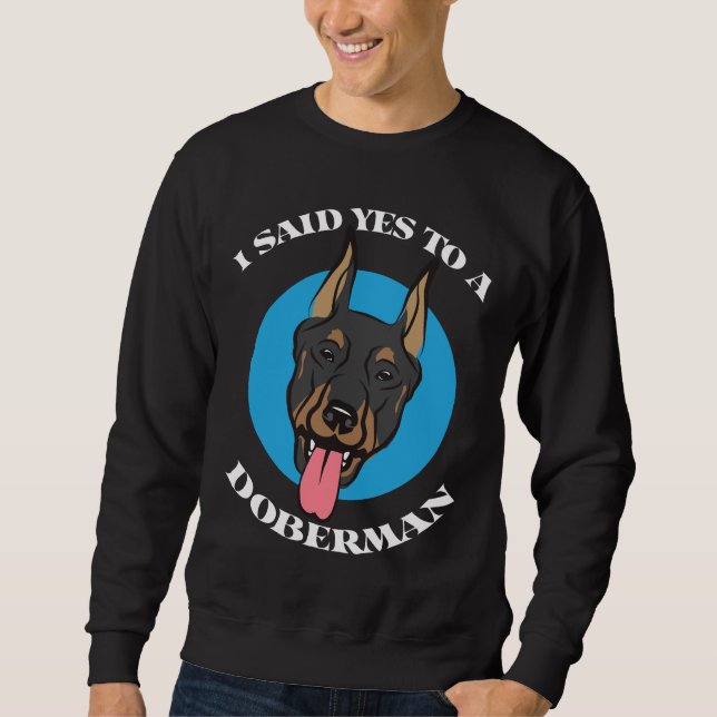 Sweatshirt Chien Doberman 997 (Devant)