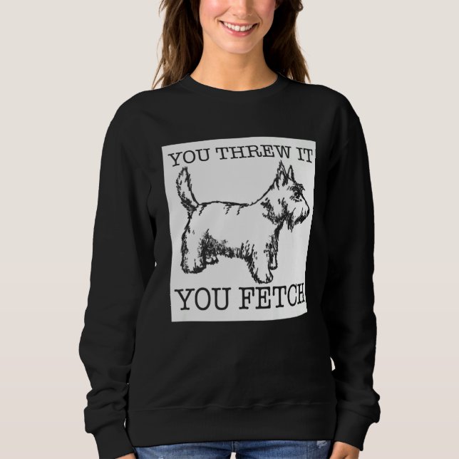 Sweatshirt Chien écossais de Terrier (Devant)