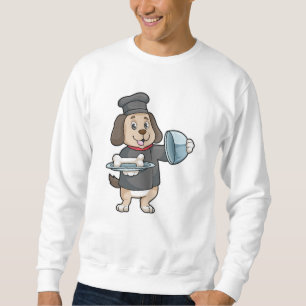 Sweatshirt Chien en chef avec Plateau et os