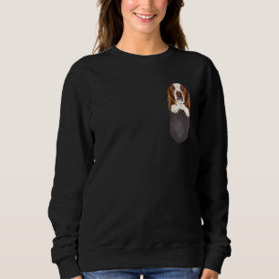 Sweatshirt Chien En Poche Chien Irlandais Rouge Et Blanc Sett