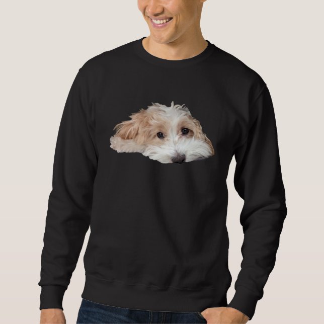 Sweatshirt chien en train de fondre (Devant)