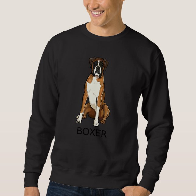 Sweatshirt Chien Fou Boxer (Devant)