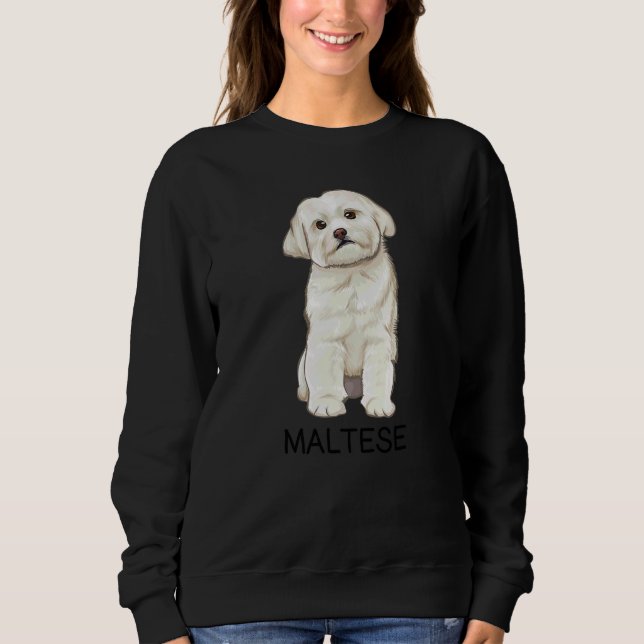 Sweatshirt Chien fou maltais (Devant)