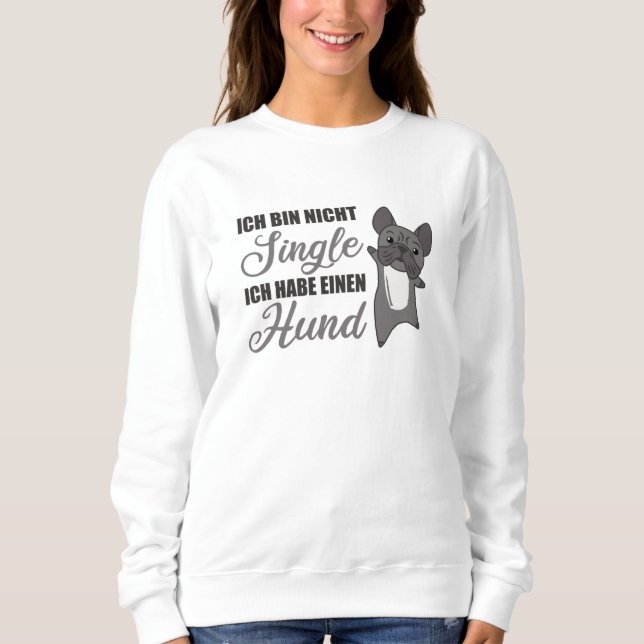 Sweatshirt Chien Français Chien à Chien simple Propriétaire (Devant)