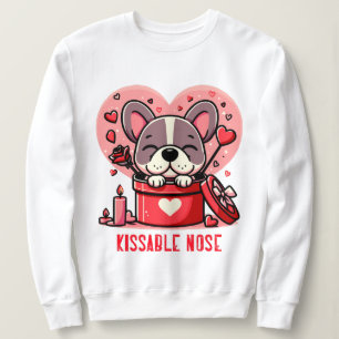 Sweatshirt Chien français Valentine Kissable Nez