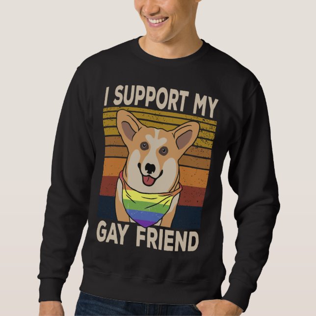 Sweatshirt Chien Gay Corgi 777 (Devant)