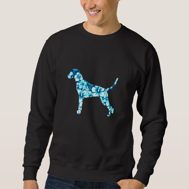 Sweatshirt Chien hawaïen dalmate Aloha (Devant)