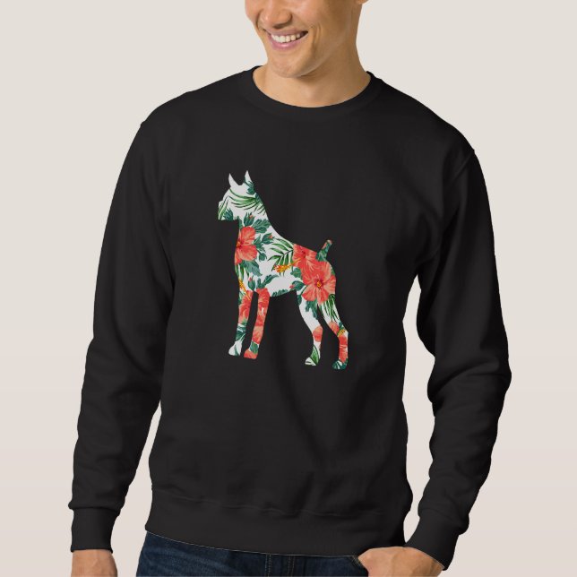 Sweatshirt Chien hawaïen de Boxer Aloha (Devant)