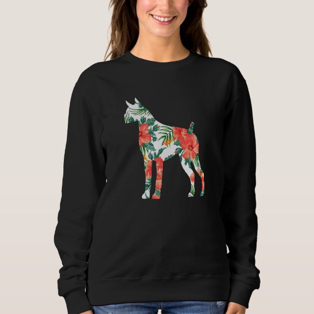 Sweatshirt Chien hawaïen de Boxer Aloha (Devant)