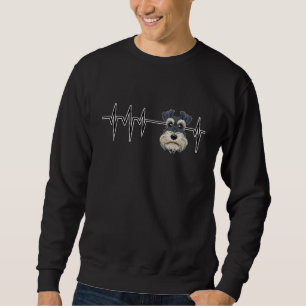 Sweatshirt Chien Heartbeat I Schnauzer miniature
