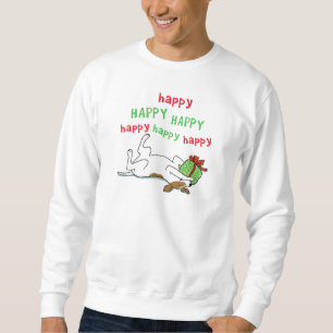 Sweatshirt Chien heureux de Noël de Jack Russell Terrier