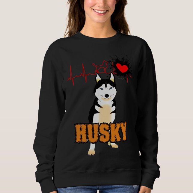 Sweatshirt Chien Husky (Devant)